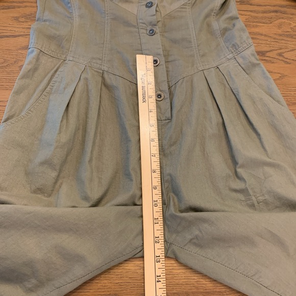 Vtg Jon Wesley Western Army Green Jumpsuit 1980s Women's Sz 8 Rockabilly - Picture 11 of 16